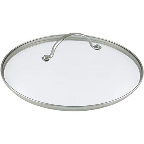 Kyaoayo-Couvercle En Verre De 28 Cm Avec Poigne En Inox