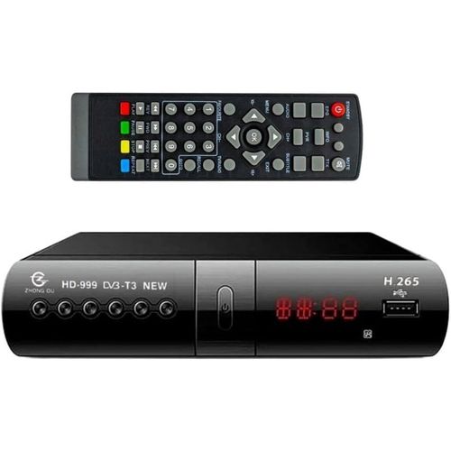 KYAOAYO-Dcodeur Numrique Terrestre Dvbt-2 H.265 Hevc-10 Full Hd Hdmi/Scart Usb Lan Avec cran Tlcommande