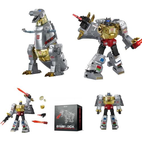 Kyaoayo-Dition Flagship Grimlock Robot : Premier Robot Transformable Automatique  Double Forme Au Monde, Contrl Par La Voix Et Intgr Avec Application
