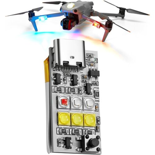 Kyaoayo-Drone Strobe Platinum, 1000 Lumens Anti-Collision Lumire Conforme  La Faa, Plusieurs Couleurs (Blanc, Rouge, Vert Et Bleu), Convient Pour Dji Mini, Mavic, Air, Avata, Inspire