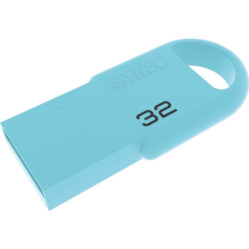 KYAOAYO-Ecmmd32Gd252, Cl Usb Mini D250, Design Capless Pratique, 32 Go De Stockage, Vitesses De Lecture Jusqu' 15 Mb/S, Idale Pour Documents Et Photos, Compacte, Bleue