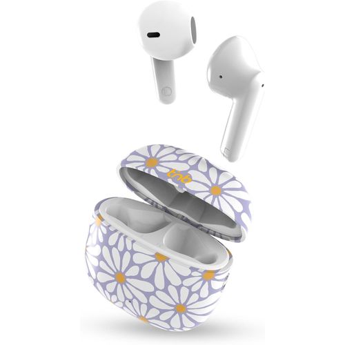 KYAOAYO-Ecouteurs Bluetooth Sans Fil Collection Exclusiv', Ecouteurs Bluetooth 5.3 Avec Micro Intgr, 15H De Lecture, Contrle Tactile, Oreillette Bluetooth Semi Intra Auriculaires - Modle Flower