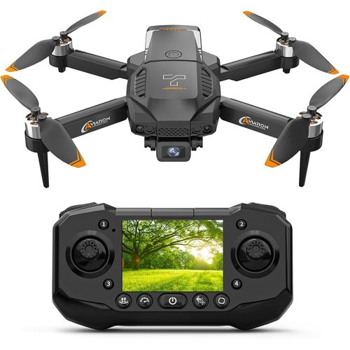 Kyaoayo-F205 Drone Avec Camera, Moteur Sans Balais Fpv Drone Avec cran 2.4 Inch Adulte, Auto-Hover, Contrle Gestuel, 8gb Sd Card With Card Reader, One-Key Start For Beginner