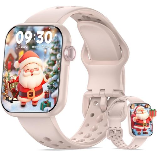 Kyaoayo-Frauen Smartwatch, 1,83 Zoll, Untersttzung Make/Answer/Reject Anrufe, Mit Herzfrequenz Spo2 Schlaf Monitor, 100 + Sport-Modi, Activity Tracking Watch Fr Ios Und Android