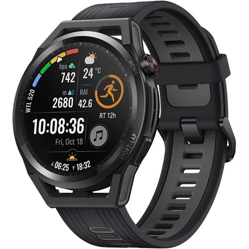 Kyaoayo-Gt Runner 46 Mm Montre Intelligente Gnss Double Bande Avec 5 Systmes, Dtection De Frquence Cardiaque, Programme Scientifique, Entraneur De Course Ki, Noir, Version Allemande