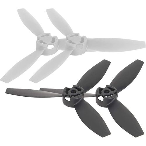 Kyaoayo-Hlice D'avion Rc 4 Pices Hlice Rc Remplacement D'accessoire Modifi Pour Drone Bebop 2(Noir Et Blanc)