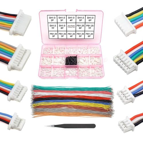 Kyaoayo-Kit De Cbles Et Connecteurs Pr-Sertis Sh1.0 Vers Pb1.25 Compatible Avec Jst Sh 1,0 Mm Molex Picoblade 1,25 Mm Pour I2c Qwiic Stemma Qt Wire Fpv Drone Fpv Contrleur De Vol Speedybee F405 Ho