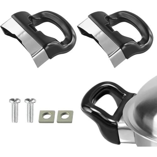 Kyaoayo-Lot De 2 Poigne Casserole, Poigne Cocotte Minute Avec Vis Et crous Poignes De Rechange Pour Autocu Ur Pour Cu Ur Vapeur, Marmite Et Casserole  Vis Simple/Double