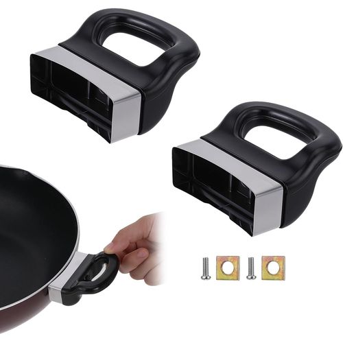 Kyaoayo-Lot De 2 Poignes De Rechange Pour Casserole - Avec Vis - Universelles - Courtes - Remplacement Pour Les Anciennes Poignes De Casserole Pour Poles, Autocu Urs, Ustensiles De Cuisine