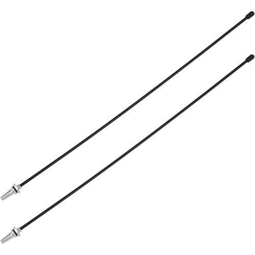 Kyaoayo-Lot De 2 Tubes D'antenne Rc Avec Capuchon Support D'antenne Universel Argent Pour Voiture Rc Quadcopter Fpv Drone Rc Boat Aircraft 320 Mm De Long