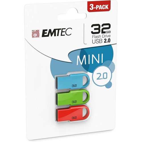 KYAOAYO-Lot De 3 Cls Usb D250 Mini 2.0 16Gb, 16Go - Ecmmd16Gd252P3