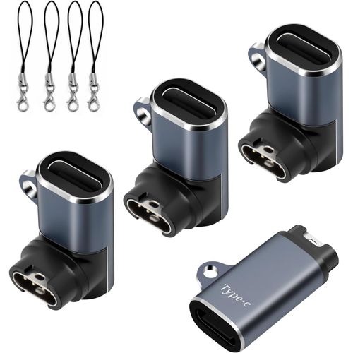 Kyaoayo-Lot De 4 Adaptateurs De Charge Usb-C Vers Garmin - Pour Fenix 8/7/7x/7s/6/E, Forerunner Series, Vivoactive 5/4s, Instinct, Epix Pro, Tactix, Venu 3/3s/2s/Sq