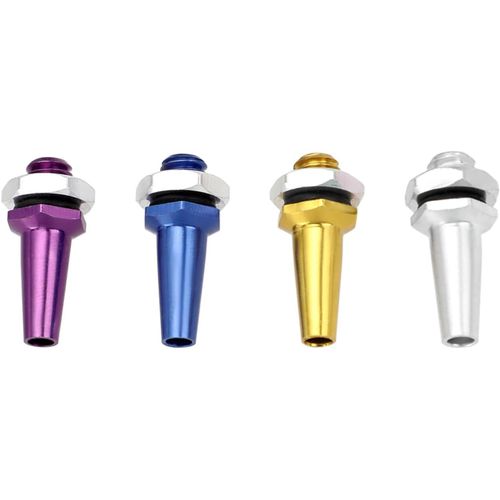 Kyaoayo-Lot De 4 Supports D'antenne M6 En Alliage D'aluminium De 23 Mm Pour Tlcommande De Bateau Tlcommand, Pour Bateau, Avion, Tube D'antenne  Monter Soi-Mme, Modle Rc, Bleu, Or, Violet,