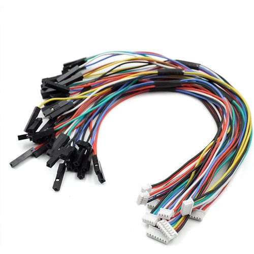 Kyaoayo-Lot De 9 Cbles Adaptateurs 1,25 Mm Vers Dupont 2,54 Mm Compatibles Avec Jst Molex Picoblade 1.25 Pour Contrleur De Vol Pixhawk Rc Drone 2 Broches Vers 8p