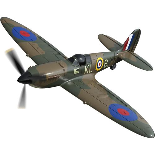 KYAOAYO-Mdx Spitfire Mk Ii Avion Radiocommand Rtf I 2,4 Ghz I 400 Mm I Moteur lectrique Warbird Avec Stabilisation Des Palettes 6 Axes I Avion Tlcommand Avec Tlcommande I Pour Dbutants Et