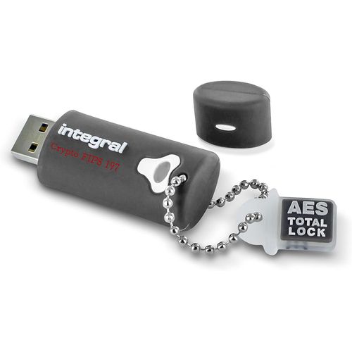 Kyaoayo-Memory Infd8gcry3.0197 Cl 8 Go Usb 3.0 Crypto Chiffrement Matriel Aes-256 Certifie Fips 197 Gris