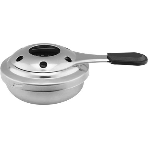 KYAOAYO-Mini Brleur  Fondue, Chauffe-Fondue Portable En Acier Inoxydable Avec Poigne Anti-Brlure, Utilisation Avec Du Carburant Gel Ou De L'Alcool, Brleur De Remplacement Pour Pots  Fondue