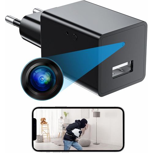 Kyaoayo-Mini Camera Espion Sans Fil 1080p Camera Surveillance Wifi Mini Camra Espion Wifi A Distance Discrete Micro Camera Espion Spy Camera Sans Fil Camera Espion Discrete Detecteur Mouvement Contr