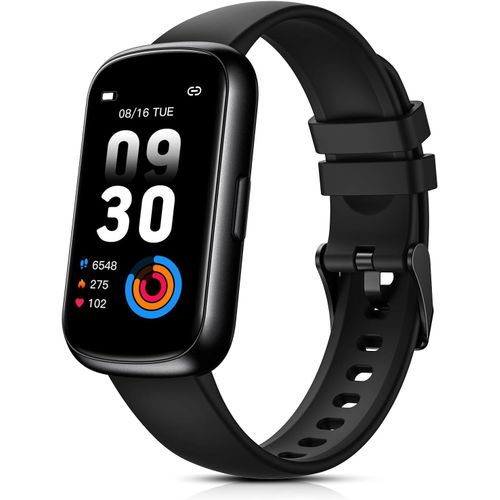 Kyaoayo-Montre Connecte Femme, 1,47 Bracelet Connect Avec 24 Modes Sportifs/3atm tanche/Frquence Cardiaque/Spo2/Sommeil/Podometre, Smartwatch Petit Poignet Pour Android Ios, Noir