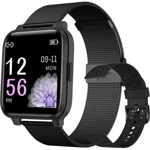 Kyaoayo-Montre Connecte Homme Femme 1,3' Smartwatch Pour Android Ios Podometre Sport Cardiofrequencemetre, Intelligente 17 Modes Etanche Ip68 Gps Partag, Bracelet Connect Chronometre, Noir