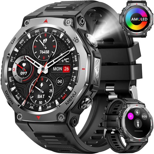 Kyaoayo-Montre Connecte Homme Lampe Uv 1.43