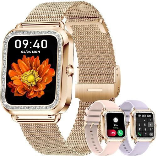 Kyaoayo-Montre Intelligente Pour Femme Avec Appel Bluetooth, Tracker D'activit, Montre Intelligente Pour Femme Avec Spo2 Pour Android Ios