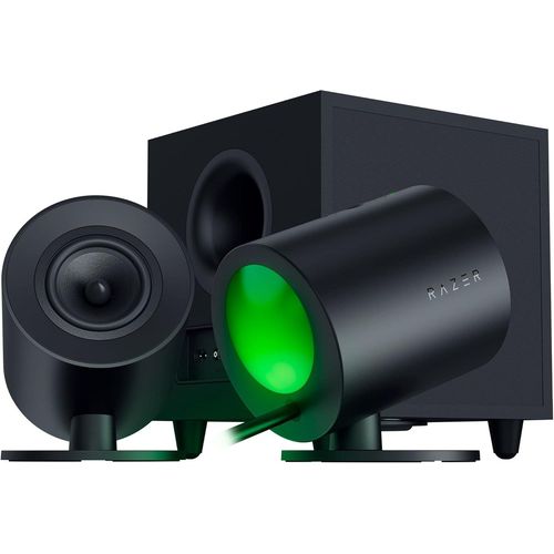 KYAOAYO-Nommo V2 - Enceintes Gaming 2.1 Large Bande Pour Pc Avec Caisson De Basses Filaire (Haut-Parleurs Large Bande De 3 Pouces Avec Bouchons De Phase En Aluminium, Thx Spatial Audio) Noir