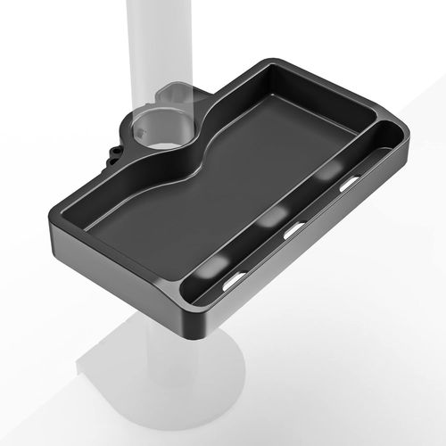 KYAOAYO-Organisateur Sous Ecran Universel Diamtre De 30-35 Mm, Etagere Rangement Pour D101E D121E D208E D221E /G70 G140 G280 /Pt2 Pt3 /Ts1220 Ts5065 Rangement Pour Support Tv Sur Pied A35-B Noir