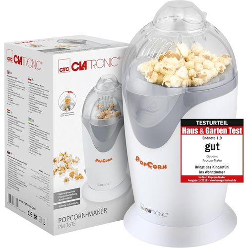 KYAOAYO-Pm 3635 Machine  Pop-Corn lectrique, Machine  Pop-Corn Pour La Maison, Prparation Rapide Avec Bac De Portionnement, Sans Graisse Ni Huile, 1200 Watts, Blanc