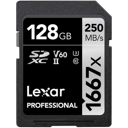 KYAOAYO-Professional 1667X Carte Sd 128Go, Carte Memoire Sdxc Uhs-Ii, Jusqu' 250 Mo/S En Lecture, Class 10, U3, V60, Sd Pour Photographe Professionnel, Vidaste, Passionn (Lsd128Cb1667