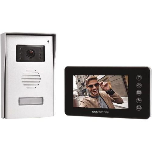 Kyaoayo-Pvf0050 - Interphone Vido Filaire Prim' Visiofirst 4.3 -Camra Et Audio - Ouverture Portail, Portillon, Gche lectrique - 1 Platine Extrieure1 Moniteur - Garantie 3 Ans