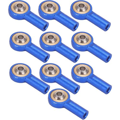 Kyaoayo-Rc M2 Rotules, 10 Pices Rc M2 Rotule Antirouille Rsistant  La Corrosion Poids Lger Rc Link Rotule Support Pour Rc Voiture Robots Voitures(Bleu)