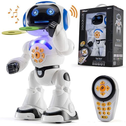 KYAOAYO-Robot Jouet Parlant, Marche, Commande  Distance, Danse, Chante, Lit Des Histoires, Test De Mathmatiques, Lancer Des Disques Et Imiter La Voix.(Ne Parle Que L'Anglais) P5