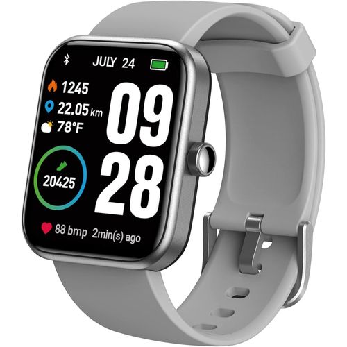 Kyaoayo-S2 Montre Connecte Femme Homme Avec 1.69 cran Smartwatch 5atm Avec Multiples Fonctions De Sant Et Vie 20+ Modes Sportifs Gris