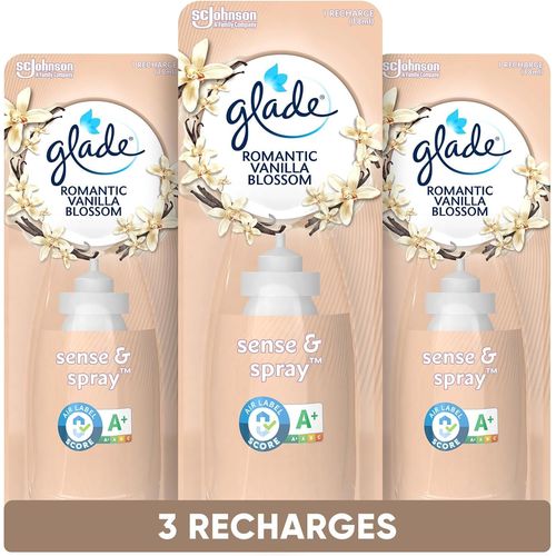 Kyaoayo-Sense & Spray Recharges Diffuseur  Dtection De Mouvement - Infus Aux Huiles Essentielles - Jusqu' 2 Mois De Parfum - Romantic Vanilla Blossom - 3 Recharges