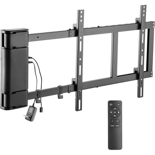 KYAOAYO-Support Tv Mural Orientable Motoris Se2544 Meuble De Tlv ur Suspendu Pc Plasma Smart Oled Incurv Fixation Murale Tl Led Lcd 3D 4K Vesa 200X200 400X400 Universel Avec Tlcommande