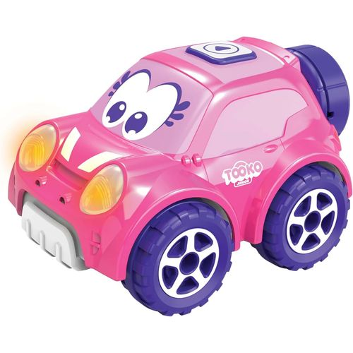 KYAOAYO-Tooko Junior Voiture Tlcommande Multidirectionnelle Rose, Qui Peut Aussi Te Suivre, Effets Sonores Et Lumineux, Jouet Maternelle, Ds 2 Ans