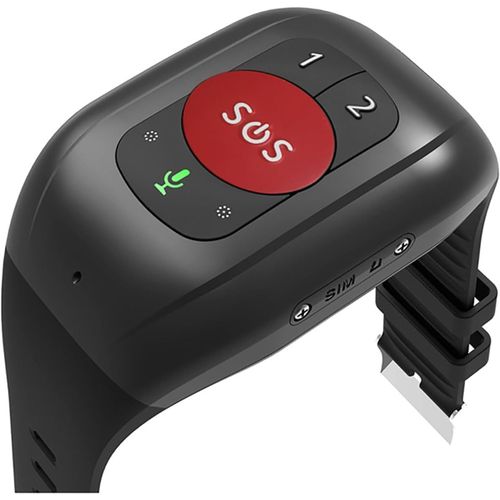Kyaoayo-Tracker Gps Pour Personnes ges, Montre Intelligente De Dtection De Chute, Numrotation Rapide, Rappel De Mdicaments, Interphone Vocal, Surveillance De La Temprature Corporelle, Bouton So