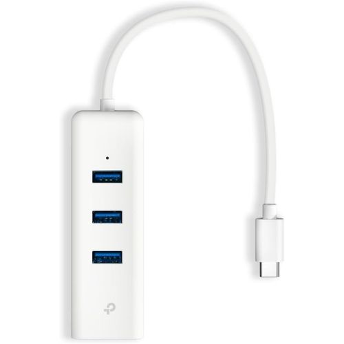 KYAOAYO-Ue330C Hub Adaptateur Usb C Vers Usb 3.0 Ethernet, Adaptateur Ethernet Usb C Gigabit Avec 3 Ports Usb 3.0, Brancher Et Util r, Compatible Avec Windows, Mac, Linux, Ipad