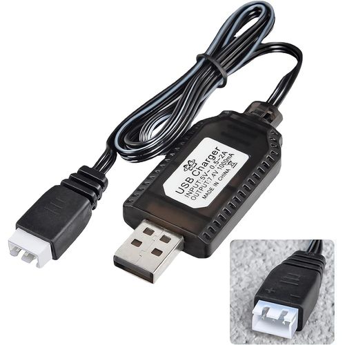 Kyaoayo-Usb Chargeur Cble Rc Universel Avec Connecteur Xh-3p Plug Pour 2s 7.4v Lipo Batterie, Compatible Voiture Rc Bateau Rc Drone Rc Avions Rc Et Autres Jouets Tlcommands.