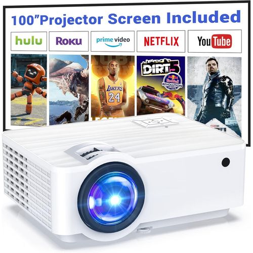 KYAOAYO-Vidoprojecteur Avec Bluetooth 5.1, 9500 Lumens, 1080P Natif Avec cran De 100