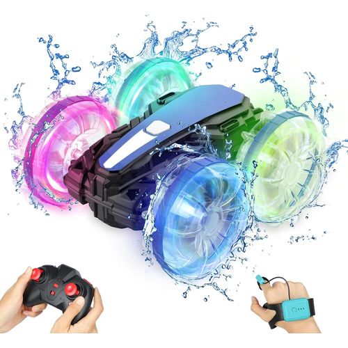 KYAOAYO-Voitue Tlcommande,2.4Ghz Voiture Telecommand Enfant, 360Rotation Rc Voiture Tout Terrain Etanche,4X4 Tlcommande Tout Terrain,Stunt Car Enfant 3-9 Ans,Cadeau D'Anniversaire Et De Fte