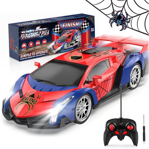 KYAOAYO-Voiture Tlcommande, 1/18 Jouet Enfant 3 4 5 6 7 8 Ans, Voiture De Course Radiocommande Avec Led Lumire Voiture Tlguide Rc Drift Cars Cadeau Garons Filles Jeu Intrieur Extrieur