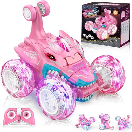 KYAOAYO-Voiture Tlcommande Fille, Jouet Enfant 3 4 5 6 7 8 9 10 Ans Cadeau Fille 3 5 6-10 Ans Voiture Telecommand Tout Terrain Jeux Enfant 3 4 5 6 Ans Voiture Enfant Tlguid Voiture