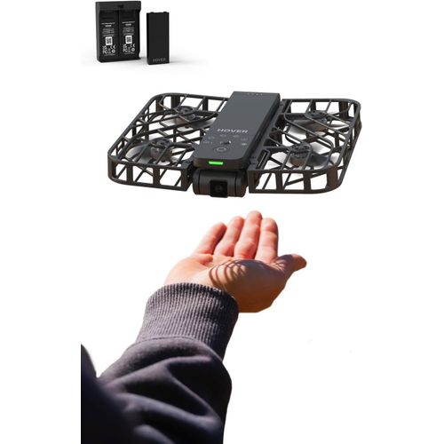 Kyaoayo-X1 Drone Avec Camera, Drone Suivez-Moi Avec Contrle Mains Libres, Mine Drone Avec Vido Hdr, Trajectoires De Vol Intelligentes, Dcollage De La Paume De La Mains Libres, Noir (Combo)