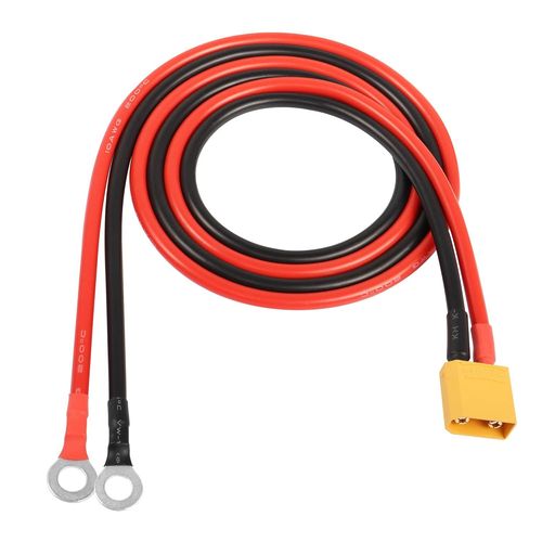 Kyaoayo-Xt90  O Ring Terminal Cable,Xt90 Male To O Ring Connector Cable,With 1m 10awg Silicon Wire,For Rc Lipo Battery Fpv Racing Drone(1m/3.3ft)