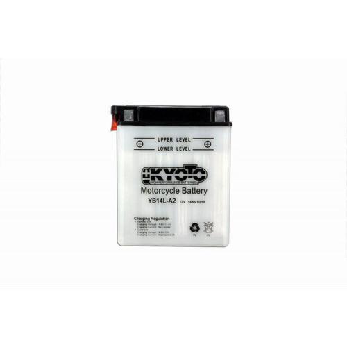 Kyoto - Batterie Moto 12v Avec Entretien Yb14l-A2 - 14ah Acide 0,87l - L135mm W91mm H167mm