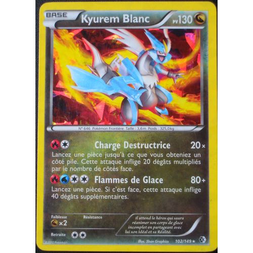 Kyurem Blanc 102/149 Holo Set Frontires Franchies Fr