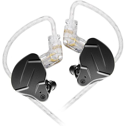 KZ ZSN Prox couteurs Intra-Auriculaires  Armatures quilibres Technologie Hybride 1DD 1BA couteurs Confortables avec Suppression du Bruit (Pas de Micro, Noir)