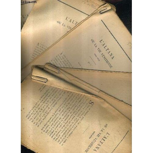 L'altana Ou La Vie Venitienne 1899 - 1924 - 6 Fascicules En Feuillets - Incomplet.   de DE REGNIER HENRI